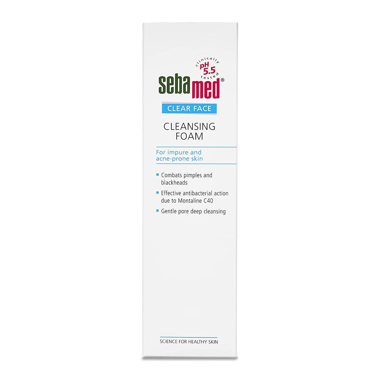 Sebamed Clear Face Cleansing Foam| pH 5.5 | Combats pimples with Montaline C40 | Deep pore cleansing | Dermatologically & clinically tested | 50ml