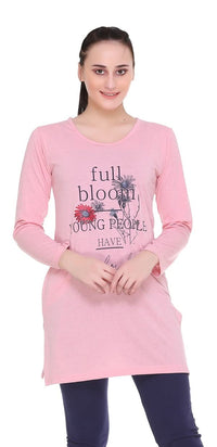 In Love Women's  Long Knee Length Night Wear Tshirts