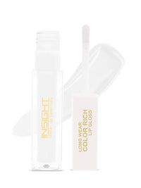 INSIGHT Long Wear Color Rich Lip Gloss, Glossy Finish - LG41-01&Insight Cosmetics Crème Blusher, Face Makeup, Dusty Rose, 3.5 gm(B-02=03)