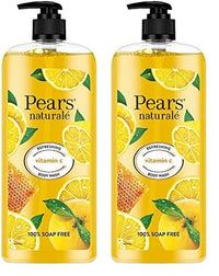 Pears Naturale Refreshing Vitamin C Body Wash with Natural Yuzu Lemon, Vitamin C & Honey Extract | for Refreshed & Radiant Skin| 750 ml (Pack of 2)