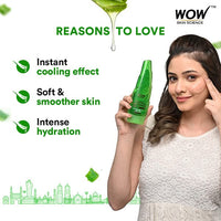 WOW Skin Science 99% Pure Aloe Vera Gel for Face, Skin & Hair - 150ml | Ultimate Gel For Glowing Skin | For Both Men and Women
