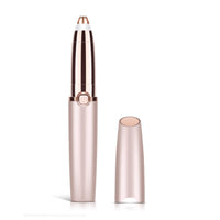 Painless Eyebrow Hair Remover,upper lip hair remover for women hair removal trimmer for women with LED Light for Women - Rose Gold