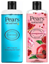 Pears Soft And Fresh Shower Gel, 250Ml & Naturale Brightening Pomegranate Bodywash, 250 Ml