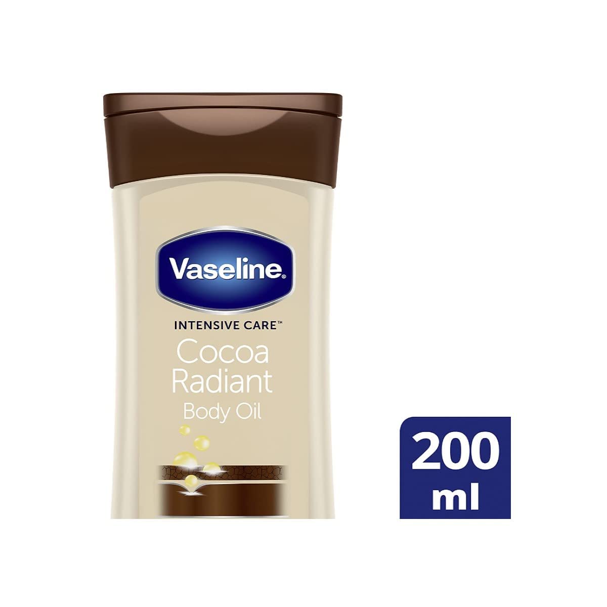 Vaseline Intensive Care Cocoa Radiant Gel Oil 6.8oz (6 Pack)