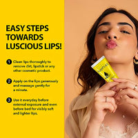 Namyaa Haldi Chandan Intimate Hygiene Wash & Hair Removing Cream & Natural Lip Serum/Balm/Lightener/Moisturizer For Lip Lightening/Brightening/Toning/Moisturizing, 30 g