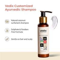 Vedix Jeevath Hair Oil & Dhavath Hairfall Shampoo | Ayurvedic Combo of Root Stimulating Hair Oil & Shampoo For Hairfall | For Curly or Wavy Hair (100 ml + 100 ml )