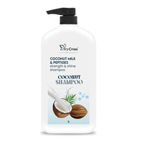 TryOnes Coconut Shampoo for Dull Hair with Coconut Milk and Peptides for Strong & Shiny Hair I Soft, silky hair I Shampoo for Women and Men | 1000ml