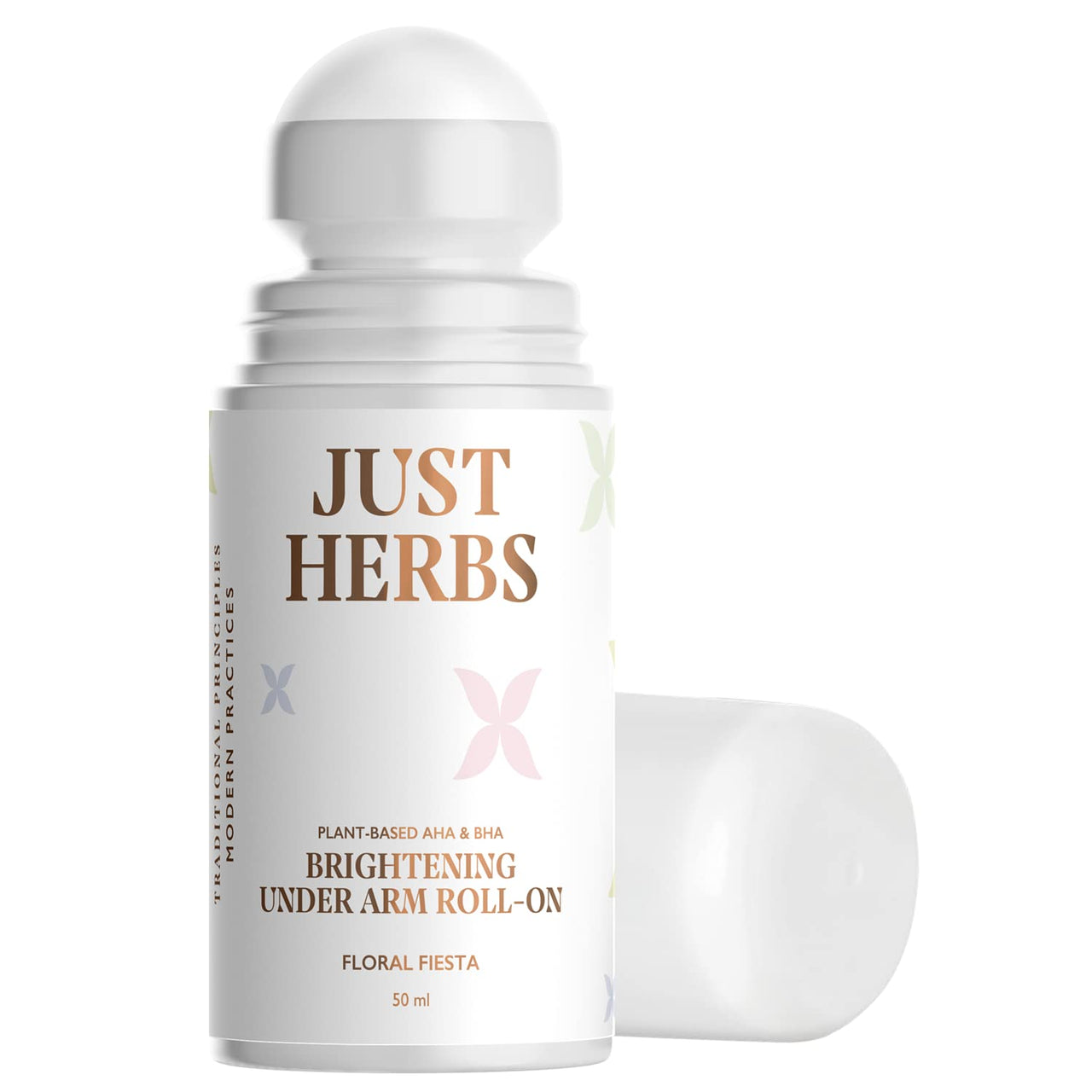 Just Herbs Brightening Foaming Face Wash With Vitamin C & Just Herbs Under Arm Roll On for Women Floral Fiesta Long Lasting and Refreshing Women Deodorant - 50 ml Combo