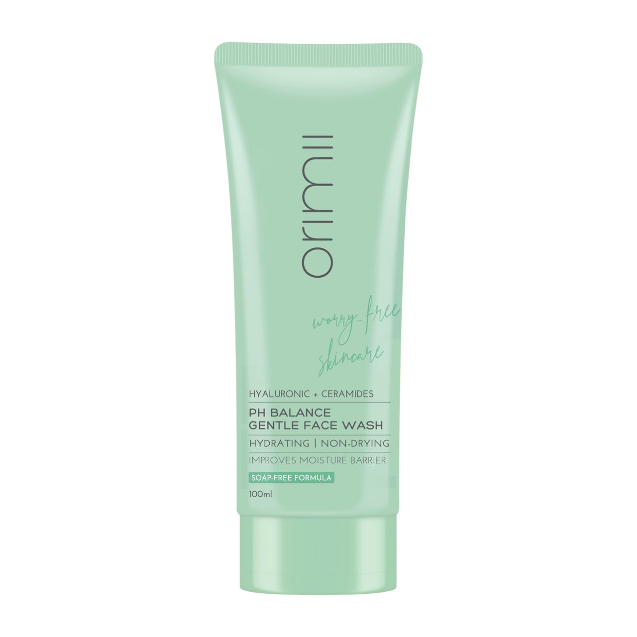 Orimii pH Balance Hydrating Gentle Face Wash with Ceramides | Hydrating & Non Drying Cleanser For Maintaining Skin Barrier - Pregnancy Safe 100ml