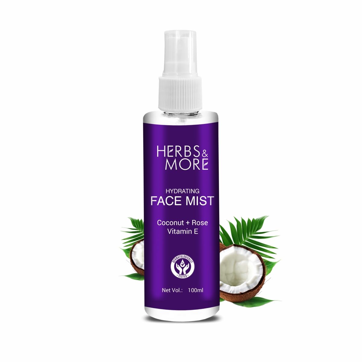 HERBS & MORE Face Mist | Hydrating & Refreshing Facial Spray | Moisturizing, Toning & Revitalizing | Soothes Skin & Enhances Glow | Suitable for All Skin Types, 100ml, Pack 1