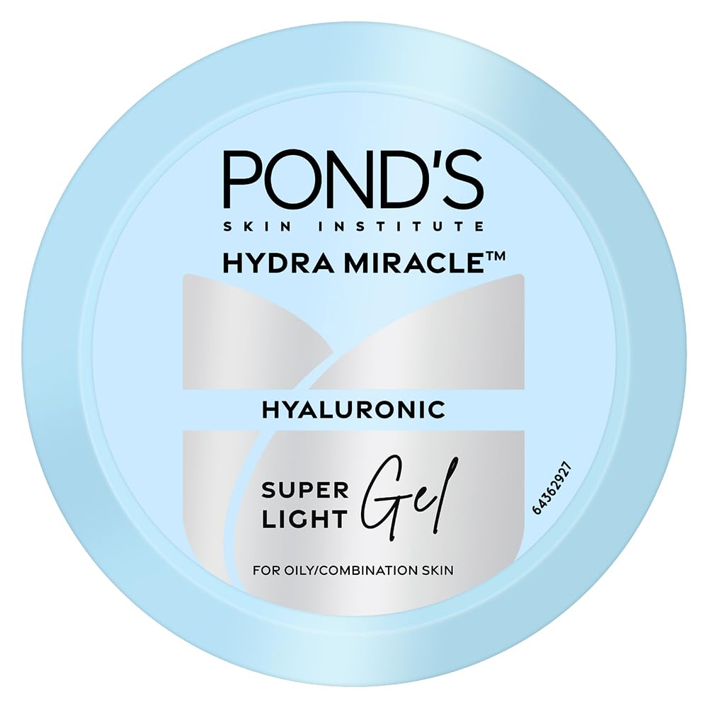 Pond's Super Light Gel Oil Free Moisturiser With Hyaluronic Acid + Vitamin E, 200 ML