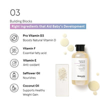 Minimalist Baby Massage Oil with Provitamin D3 | Fragance Free, Mineral Oil Free & Pediatrician Approved Baby Oil For Sensitive Skin | A Blend Of Coconut, Sunflower, Almond & Safflower Oil | 200ml