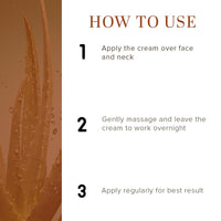 Khadi Natural Night Cream, 50g| Prevents premature aging|Skin brightening properties|Removes dead skin cells| Suitable for All Types of Skin