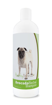 Healthy Breeds Pug Avocado Herbal Dog Shampoo 16 oz 16 Fl Oz Pug, Brown