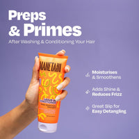 MANETAIN Leave-in Conditioner for Curly Hair 200ml | Lightweight, Moisturizing & Curl-Enhancing | Frizz Control with Slippery Elm, Seaweed & Marshmallow Root Extracts | Hydrated, Defined, & Shiny Curls |