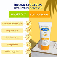 Cetaphil Combination Skin Sun Spf 50 Sunscreen, Very High Protection Light Gel, Water Resistant, Vitamin E, 50 Ml, Pack Of 4