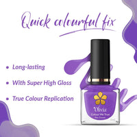 Olivia Nail Paint for Glossy Finish - 5ml (17 I Purple You)