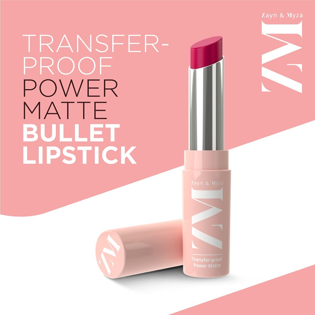 ZM Zayn & Myza Blink IT Kajal (0.35 GM) & Transfer Proof Power Matte Bullet Lipstick 3.2 GM (Selfie Red) Combo