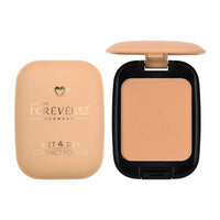 Forever52 Daily Life Dual Wet And Dry Natural Compact With Sponge And Mirror (12G, Caramel), Cream
