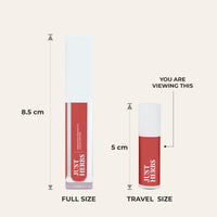 Just Herbs Ayurvedic Liquid Lipstick Pack of 2 with Long Lasting, Hydrating & Lightweight Lip Colours (Nudes & Browns + Deeps & Reds) (Cream)