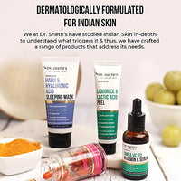 Dr. Sheth's Haldi & Hyaluronic Acid Sleeping Mask Cream For Even Tone, Acne, Dullness & Hydration | With Ceramides & Vitamin E For Women & Men -40g