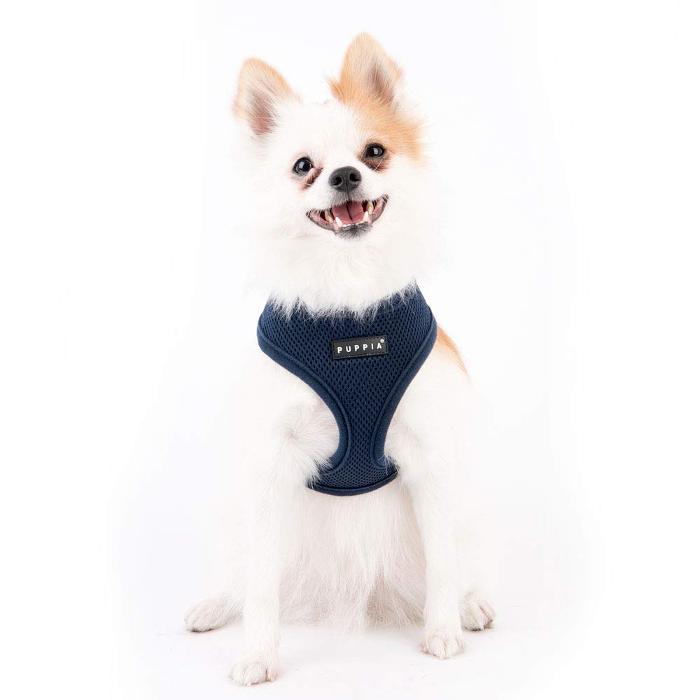 Puppia Soft Dog Harness, Navy, XX-Large (PDCF-AC30-NY-XXL)