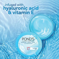 Pond's Super Light Gel Oil Free Moisturiser With Hyaluronic Acid + Vitamin E, 200 ML (Pack of 2)