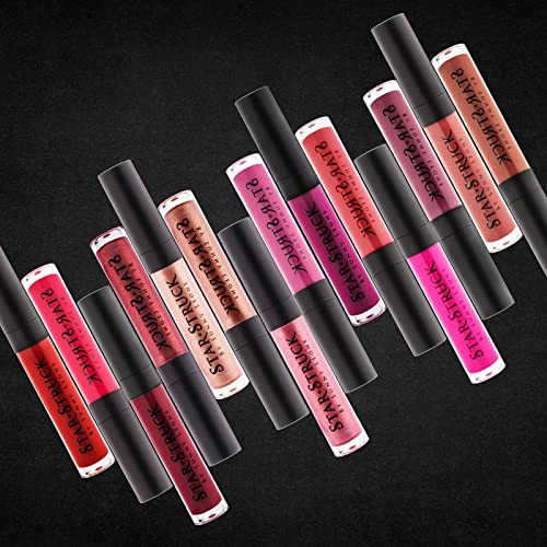 STARSTRUCK BY SUNNY LEONE Glossy Liquid Lip Color, Cherry Red | Highly Pigmented, Hi-Shine & Non-Sticky Formula | Lip Gloss For Girls, Women | Cherry Bomb