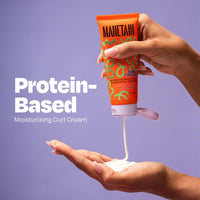 Manetain Curl Cream 100ml for Curly & Wavy Hair | Hydrating, Frizz Control, Curl Definition & Soft Hold | Sulfate-Free, Paraben-Free, Vegan Hair Cream