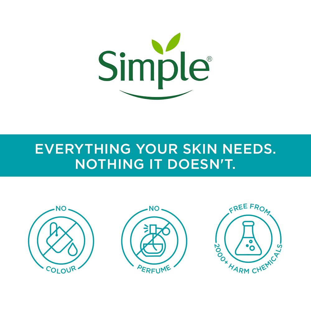 Simple Daily Skin Detox Ultra-light Liquid Moisturiser 60ml | For 24 Hr Hydration & Matte Look | For Oily, Pimple-Prone & Spot-Prone Skin