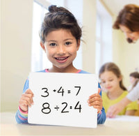 Charles Leonard Dry Erase Board, Two Sided, Lined/Plain, 9