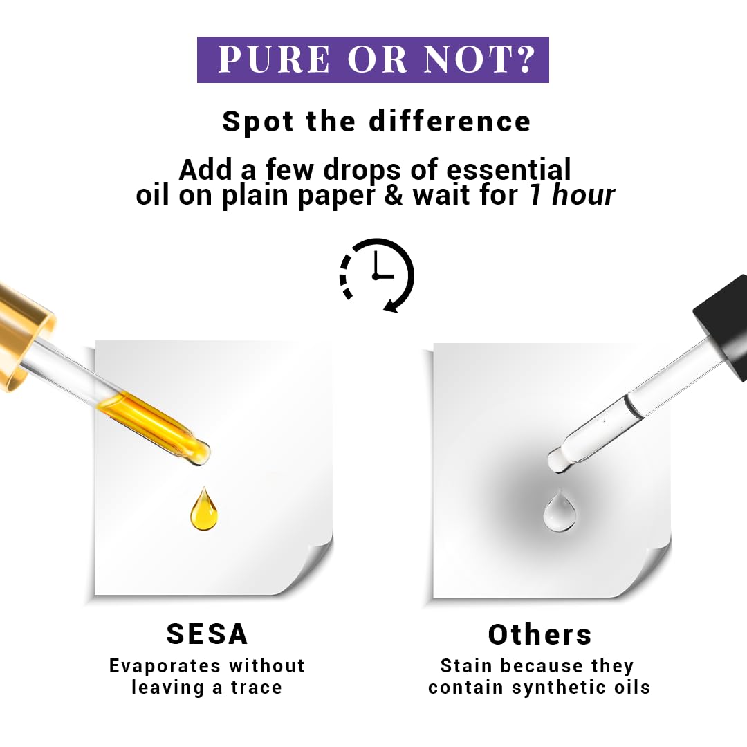 Sesa Rosemary Essential Oil For Hair Growth Nourishes Skin Hair Fall Control Oil For Women and Men 100% Pure & Natural Rosemary Oil, 15 ml