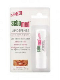 SebaMed SPF 30 Lip Defense Stick, 4.8G And Clear Face Cleansing Foam, 150Ml, Dry Skin