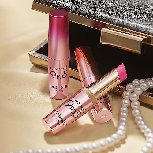 LAKMÉ Glossy Lipstick Pink (High-Shine Finish)