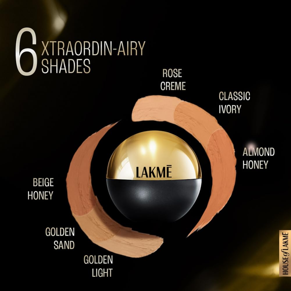 Lakmé Xtraordin-Airy Full Mattreal Mousse 01 Classic Ivory Fair, 25G