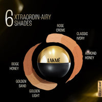 Lakmé Xtraordin-Airy Full Mattreal Mousse 01 Classic Ivory Fair, 25G