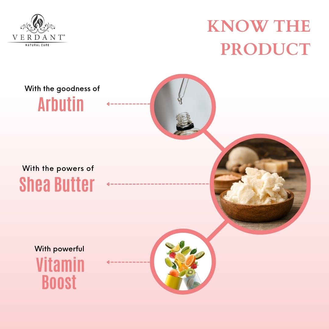 Verdant Natural Care Skin Brightening Body Lotion with SPF 20 | Daily Moisturizer & Deep Hydration - No Parabens, Sulphates - 200 ml