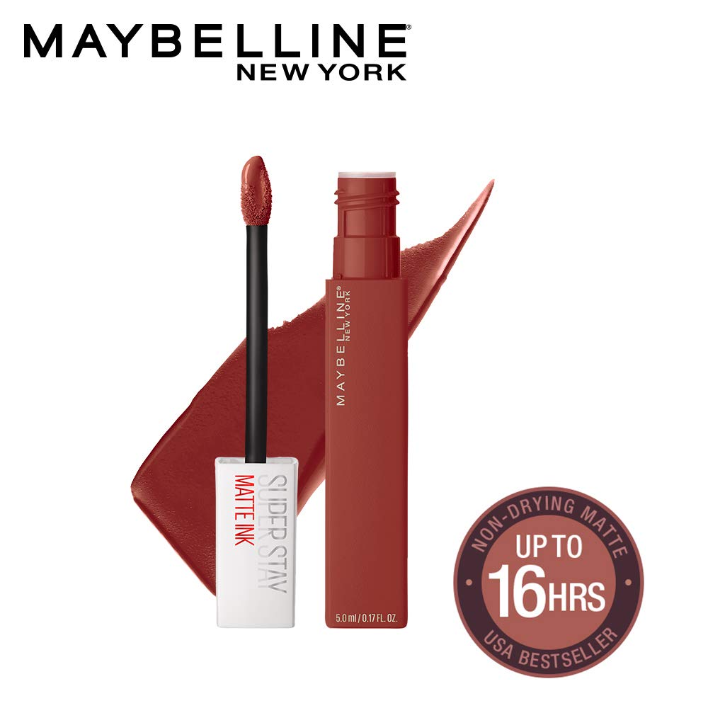 Maybelline New York Super Stay Matte Ink Liquid Lipstick, Transformer, 5g and Maybelline New York Super Stay Matte Ink Liquid Lipstick, Seeker, 5g