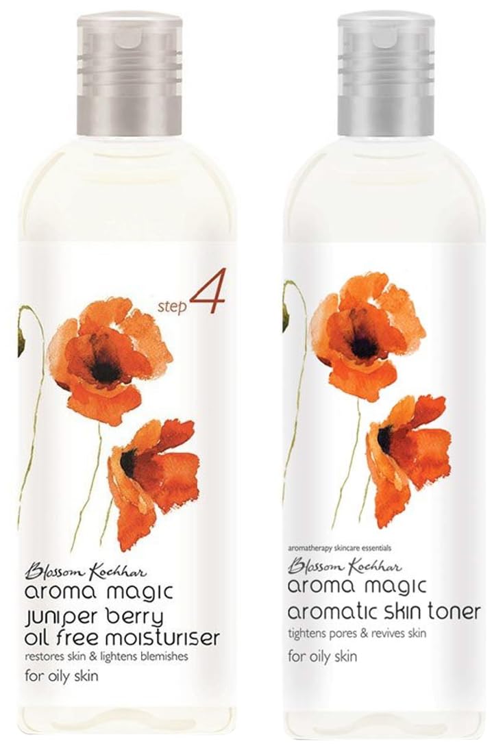 Aroma Magic Juniper Berry Oil Free Moisturiser, 100ml And Aroma Magic Aromatic Skin Toner, 100ml