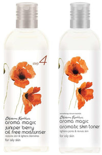 Aroma Magic Juniper Berry Oil Free Moisturiser, 100ml And Aroma Magic Aromatic Skin Toner, 100ml