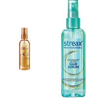 Streax Hair Serum, 100ml and Streax Pro Hair Serum Vita Gloss, 100ml