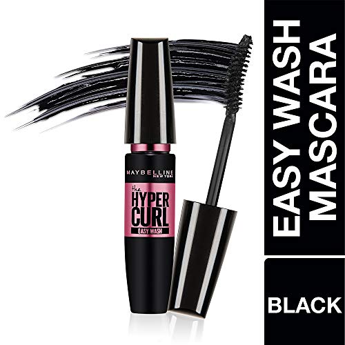 Maybelline New York Colossal Bold Eyeliner, Black, 3g & New York Hypercurl Mascara Washable, Black, 9.2ml Matte Finish
