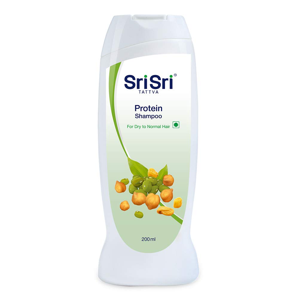 Sri Sri TATTVA Shuddhta Ka Naam Protein Shampoo, 200ml (Pack of 4) - Repairs Dry & Damaged Hair, Promotes Growth, Reduces Breakage - Get Nourished, Healthy, Smooth, Frizz Free Hair for Unisex