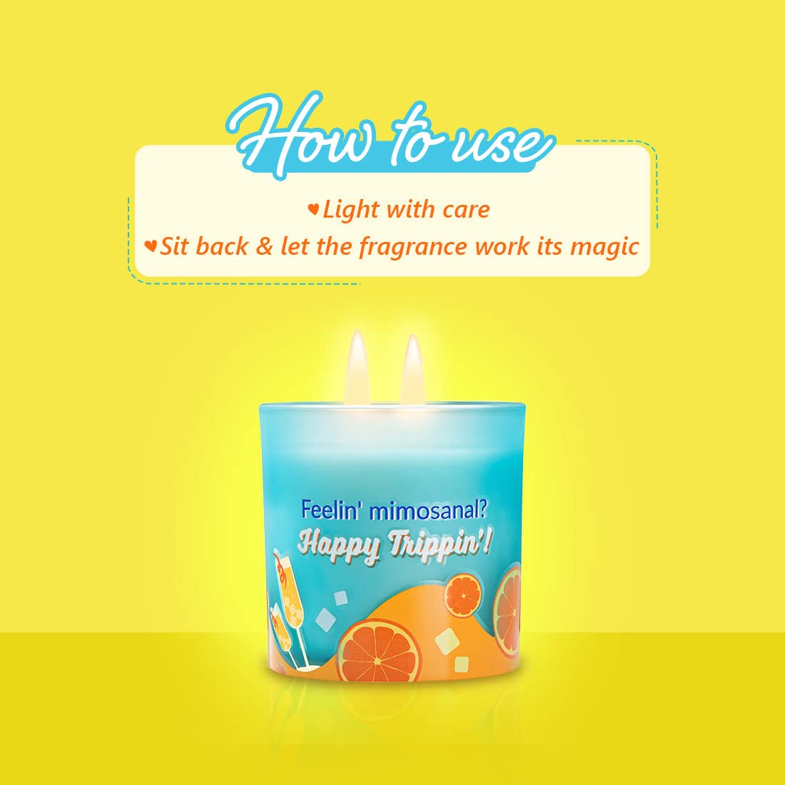 Plum BodyLovin’ Trippin’ Mimosas Scented Candle | Long-Lasting Fragrance | Evenly Melting Wax