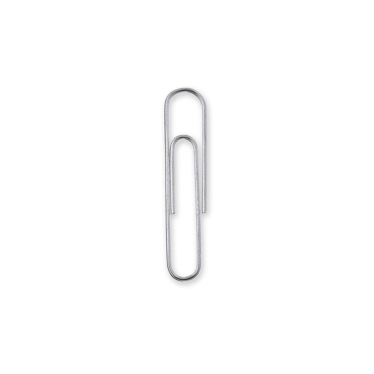 Basics No. 1 Paper Clips, Smooth, 1000 Count (10 Pack of 100), Silver