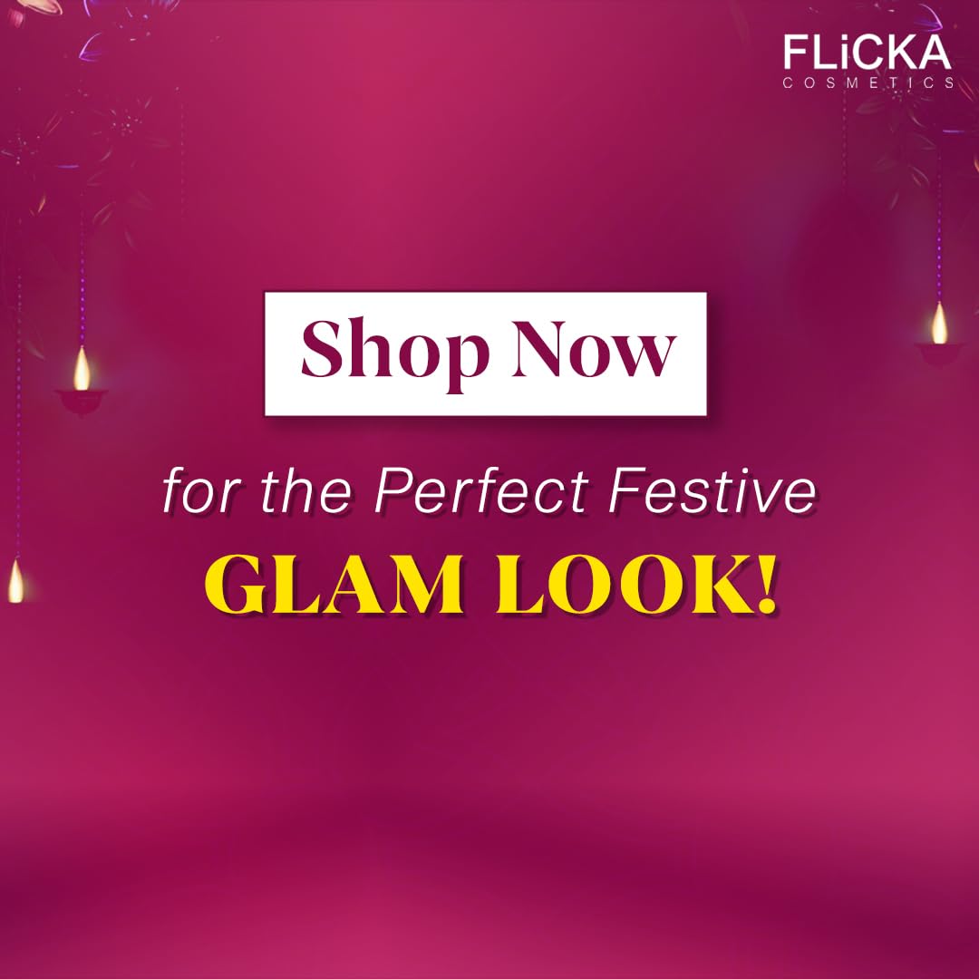 FLiCKA Wedding & Anniversary Gift Makeup Box Combo Pack | Flawless Foundation, Beauty Blender, Set & Attack Lipsticks, Be Bold Eyeliner, Lipliner, Vanity Box | Best Gift hamper for Sister, Girlfriend, Wife, Mother