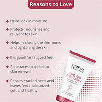 Globus Naturals Nourishing Hand & Foot Cream, Enriched with Rose & Anantmool, For Nourished, Moisturised Hands & Feet, Suitable for All Skin Types 100 gms (Pack of 5)