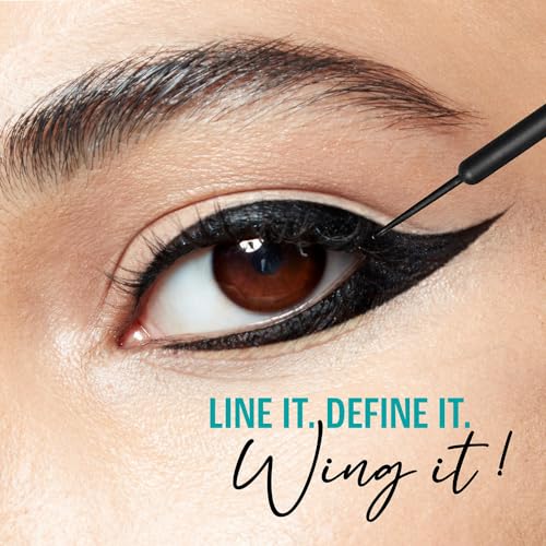 LAKMÉ Eyeconic Liquid Eye Liner, Black, Long Lasting Matte Waterproof Liner - Smudge Proof, Transfer Proof Eye Makeup For 24 Hrs, 4.5 Ml