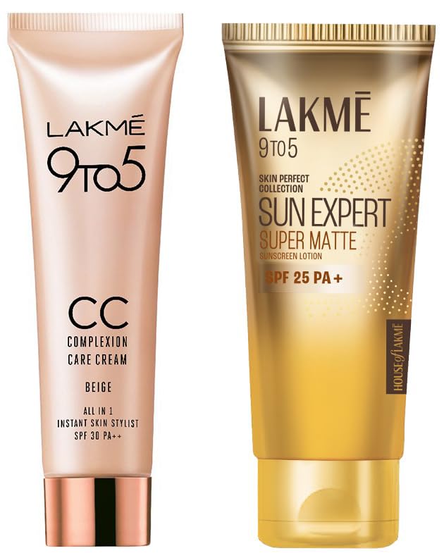 LAKMÉ Pond's  Light Moisturizer & Lakmé 9 To 5 Cc Cream Mini Combo