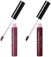 Lakmé Forever Matte Liquid Lip Colour, Wine Touch, 5.6 ml And Forever Matte Liquid Lip Colour, Mauve Ecstasy, 5.6 ml